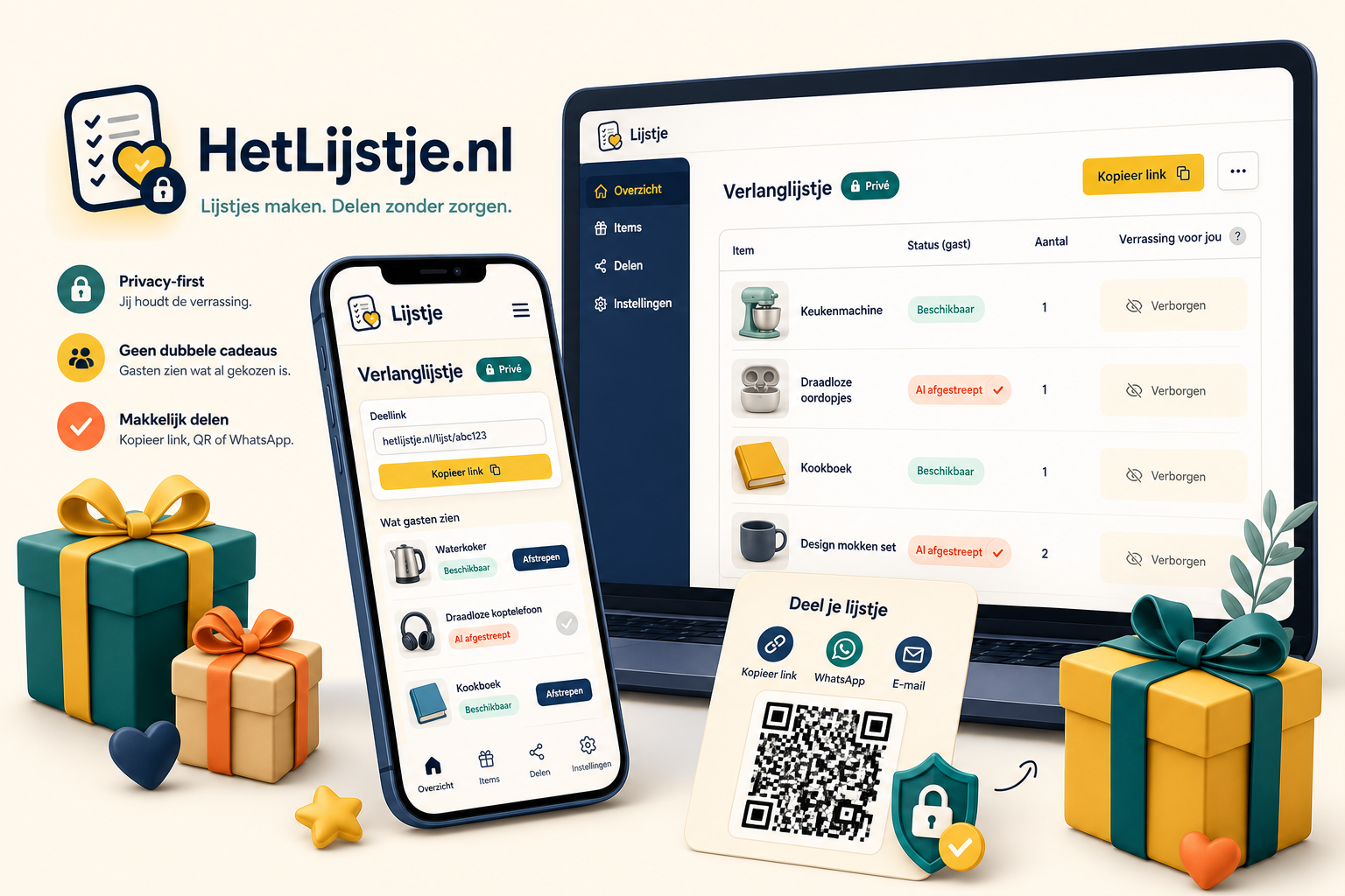 Privacy-first lijstjes maken en delen